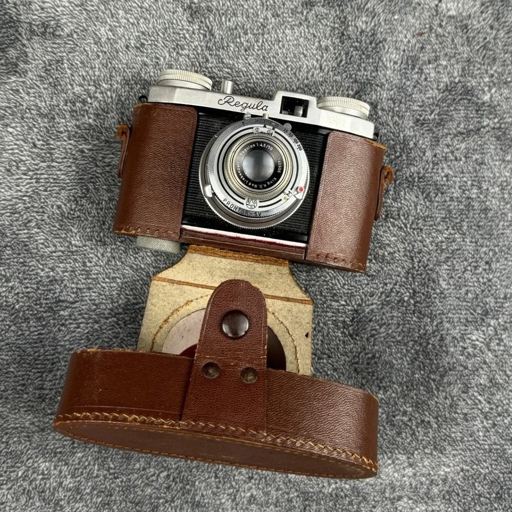 Regula I-E 35mm Film Camera King KG Regulon 50mm f4.5 Prontor-SV Germany Case